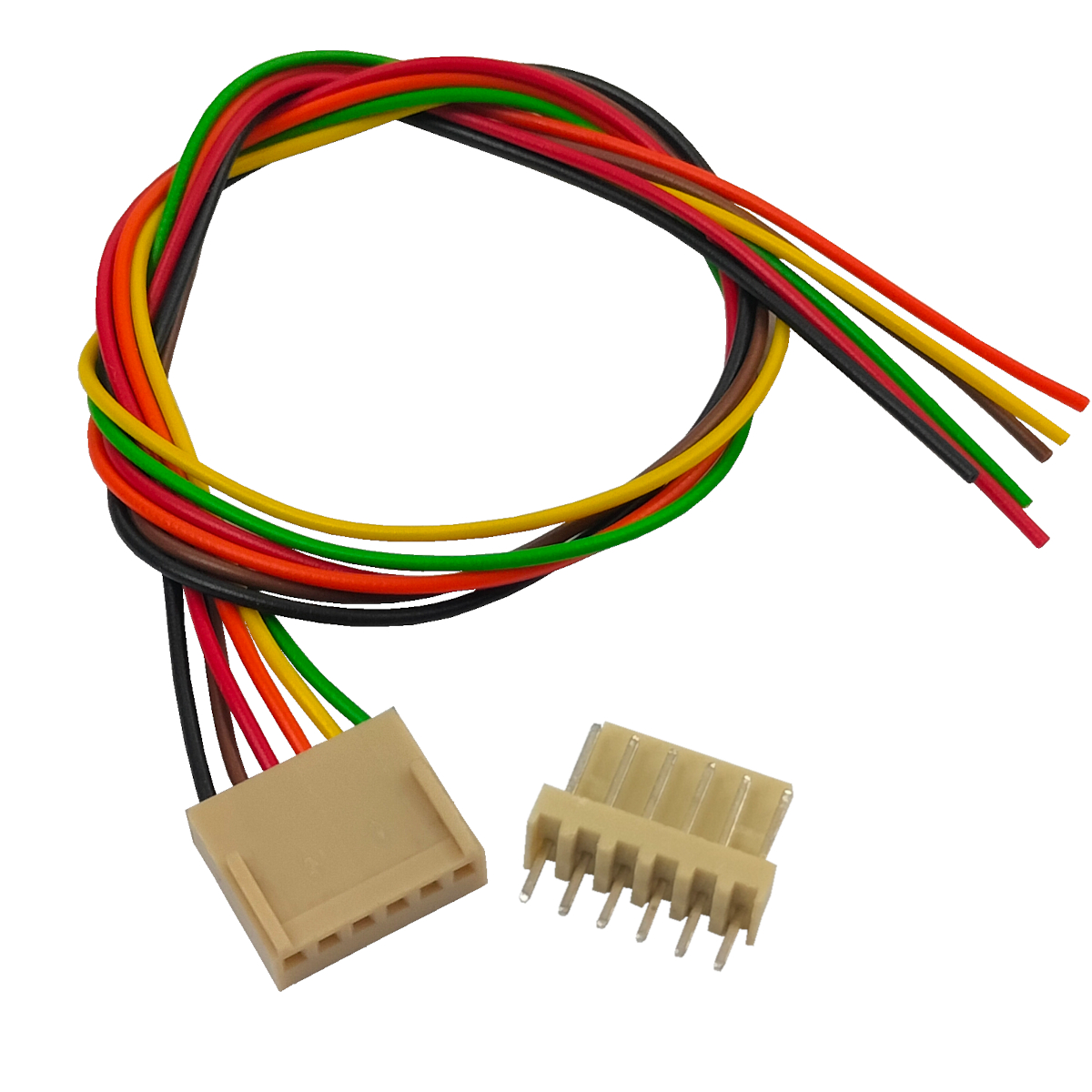  6-pin KK 254 Polarised Connector Male & Female with Wire