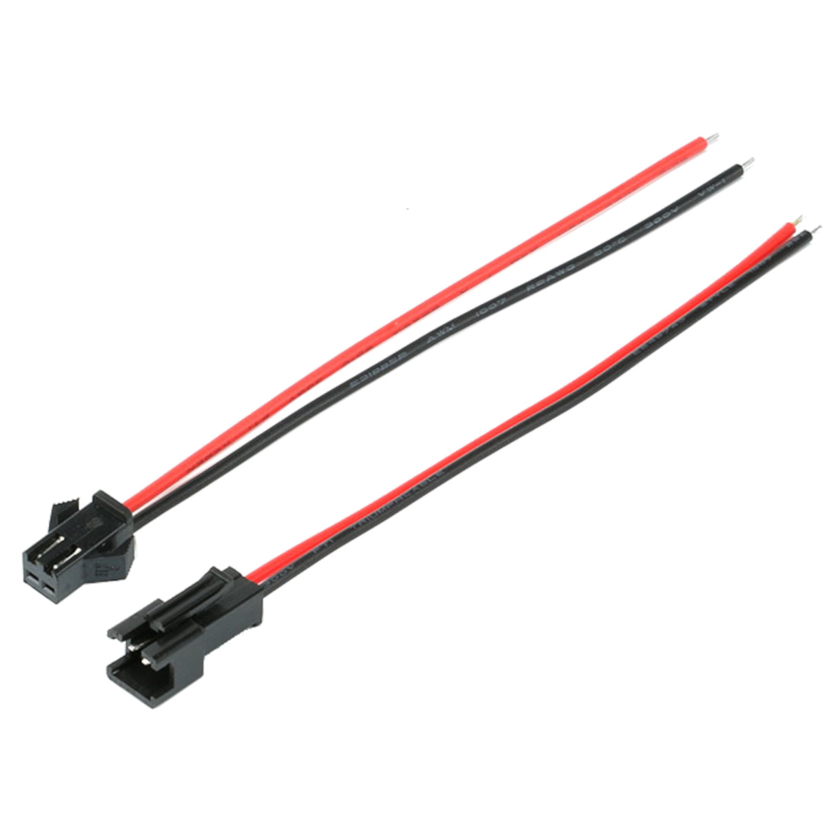 JST SM 2-Pin Connector Pair (Male + Female) with 15cm Wire - 2.54mm Pitch
