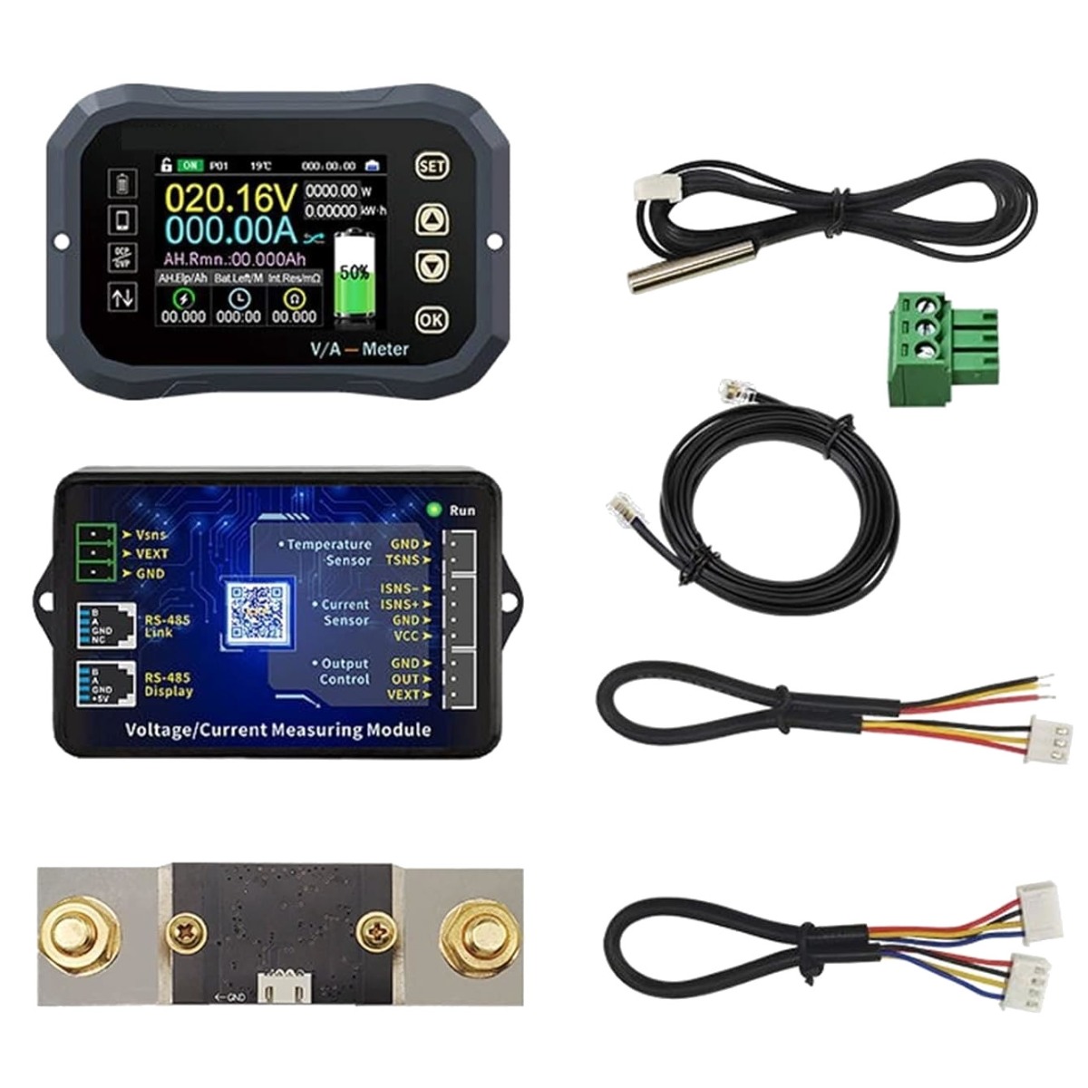 JUNCTEK KG140F DC 0-120V 400A Wireless Battery Monitor & Coulomb Meter