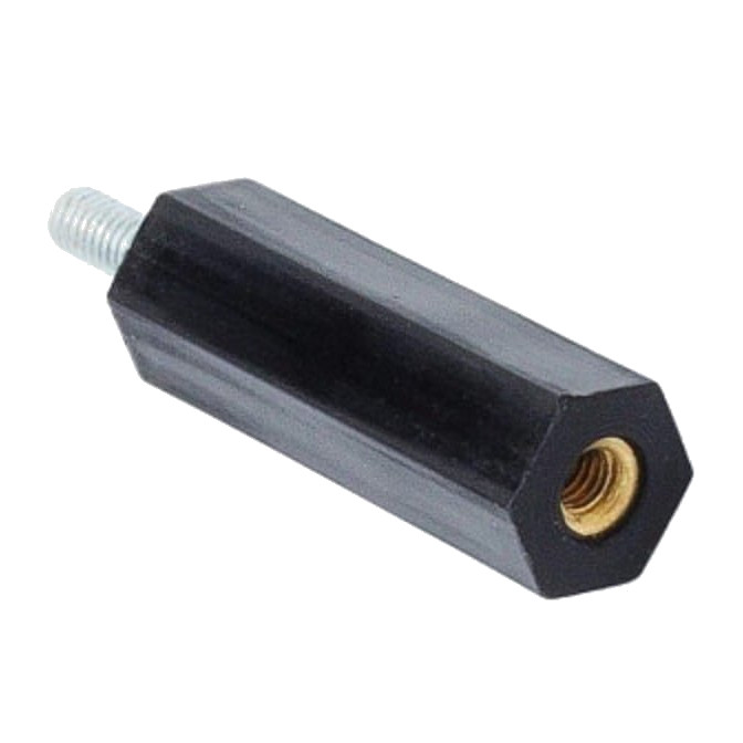 M3  Black Nylon Hex Spacer 10MM,male-Female