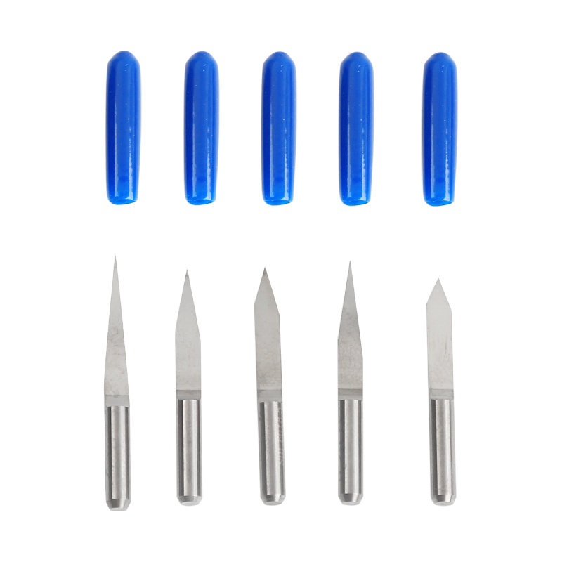 10pcs MECHX 3.175 Flat bottom Sharp knives V Shape CNC Router  End Mill Bit 