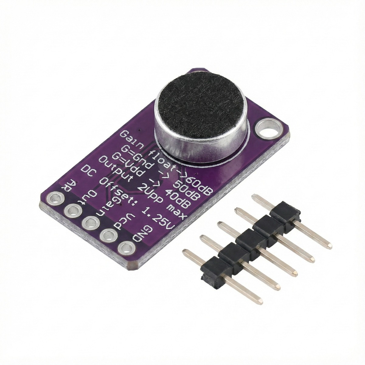  MAX9814 High-Performance Electret Microphone Amplifier Module Auto Gain Control  & Low Noise Preamp