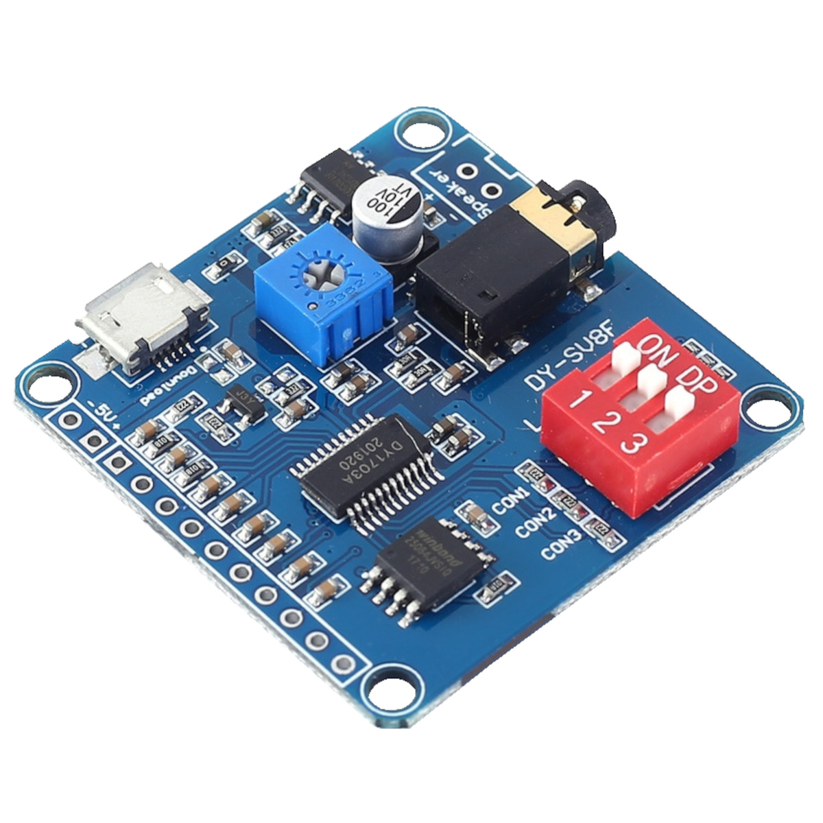 DY-SV8F Audio MP3 Playback Module 5W Music Sound Voice UART Arduino