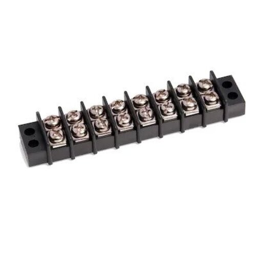 Terminal Blocks, 8 Positions 500V 15A Dual Row Wire Screw Terminal Strip Block