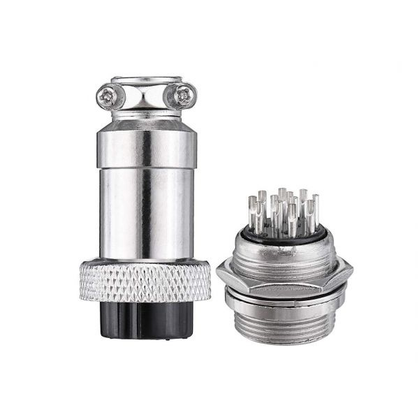 14 Pin GX20 Male Female Panel Mount Aviation Connector Plug