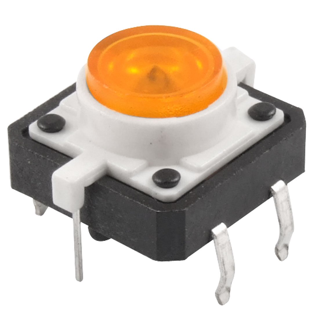 Tactile Push Button Switch Momentary with Orange LED