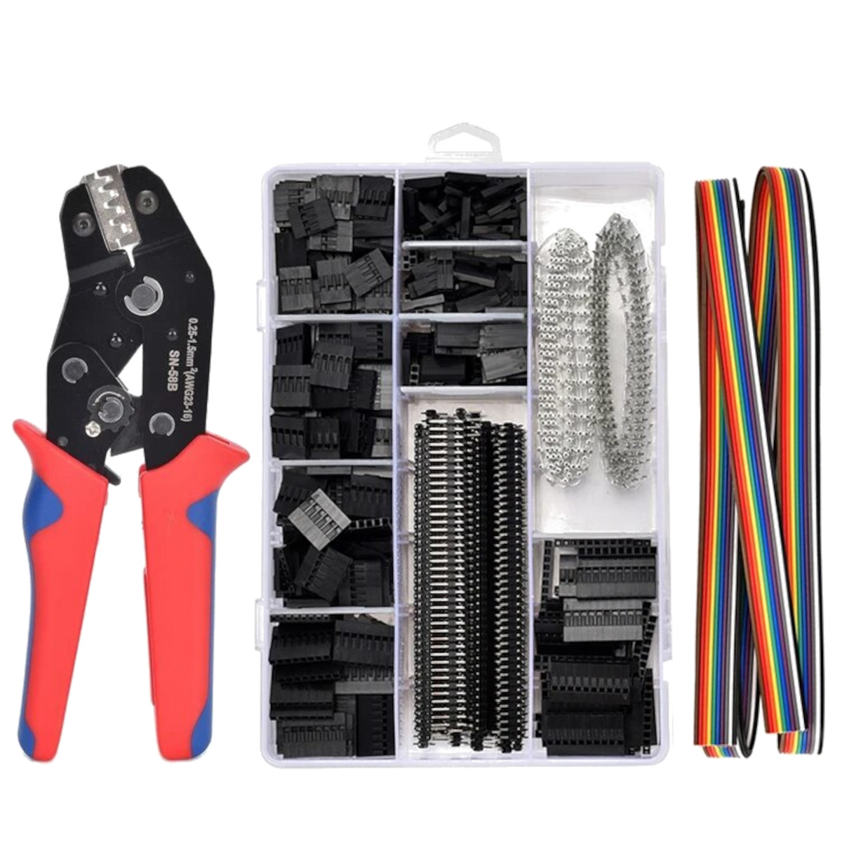 ProMax Crimping Tool with 1550 Pcs Dupont Connector Kit