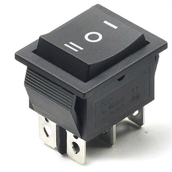 ProMax Rocker Switch DPDT Latching for DC Motor Direction Control KCD4 223