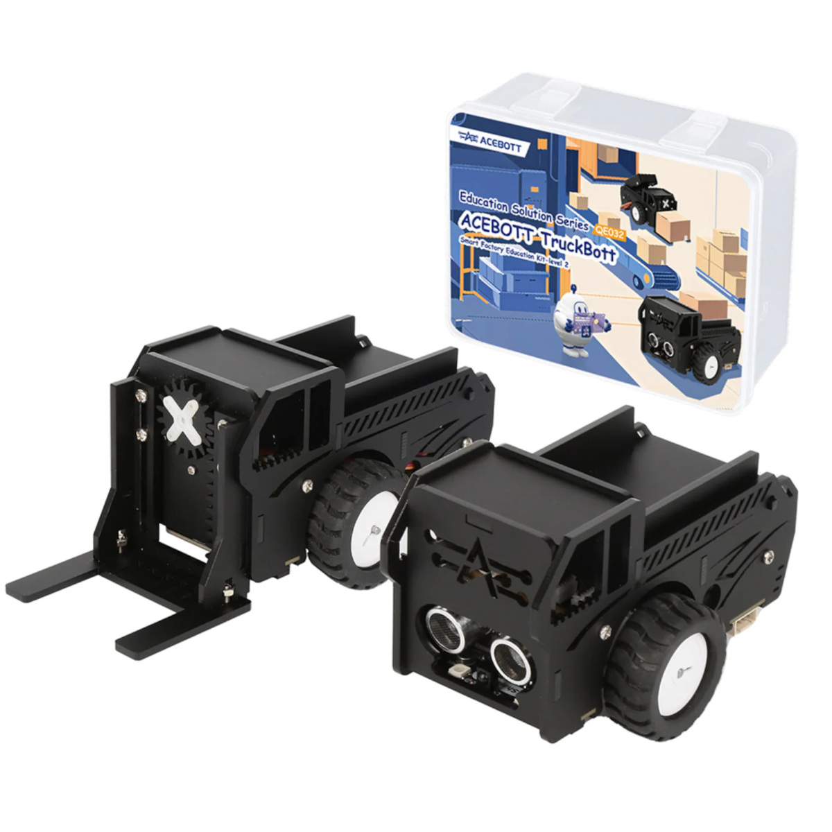 ACEBOTT TruckBott Smart Car Kit (ESP32-S3) – 2-in-1 Forklift & AGV Robot QE032 