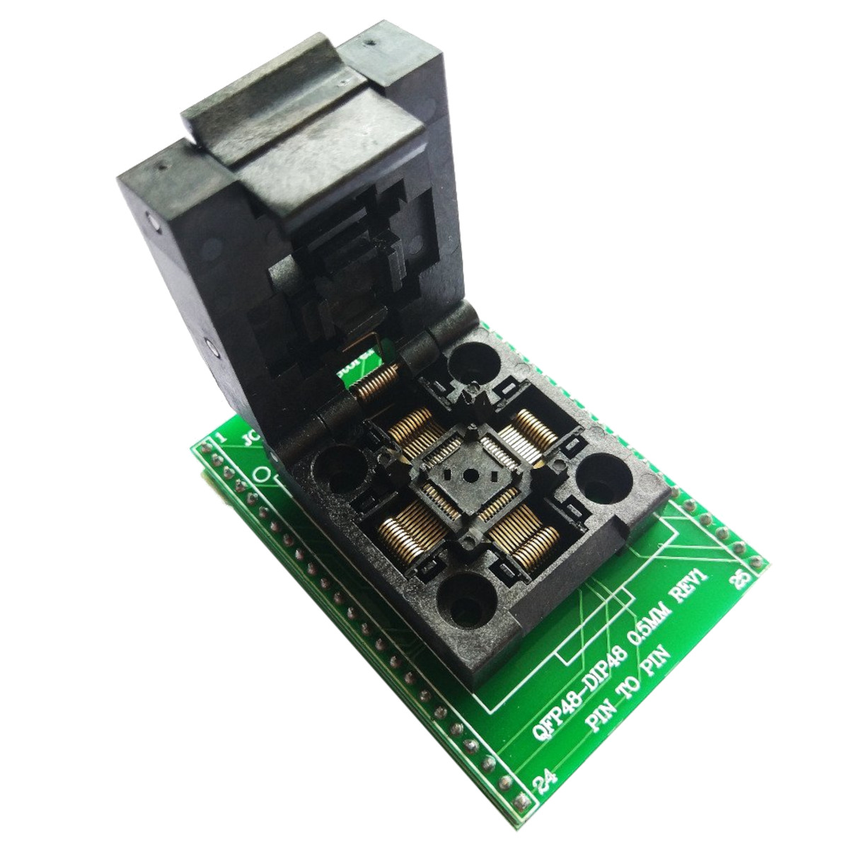 QFP48 To DIP48 IC Programming Adapter Socket LQFP TQFP 0.5 mm