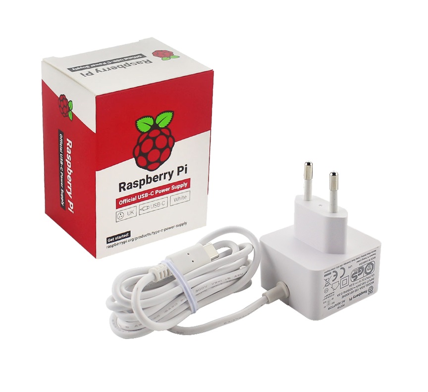 Raspberry Pi 4 Power Supply Adapter 5.1V/3A with USB-C Connector
