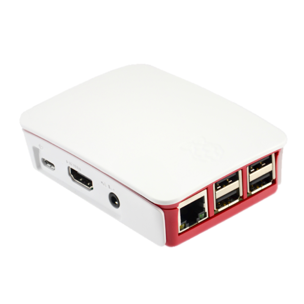 Case for Raspberry Pi B+ / Pi 2 / Pi 3 White and Red