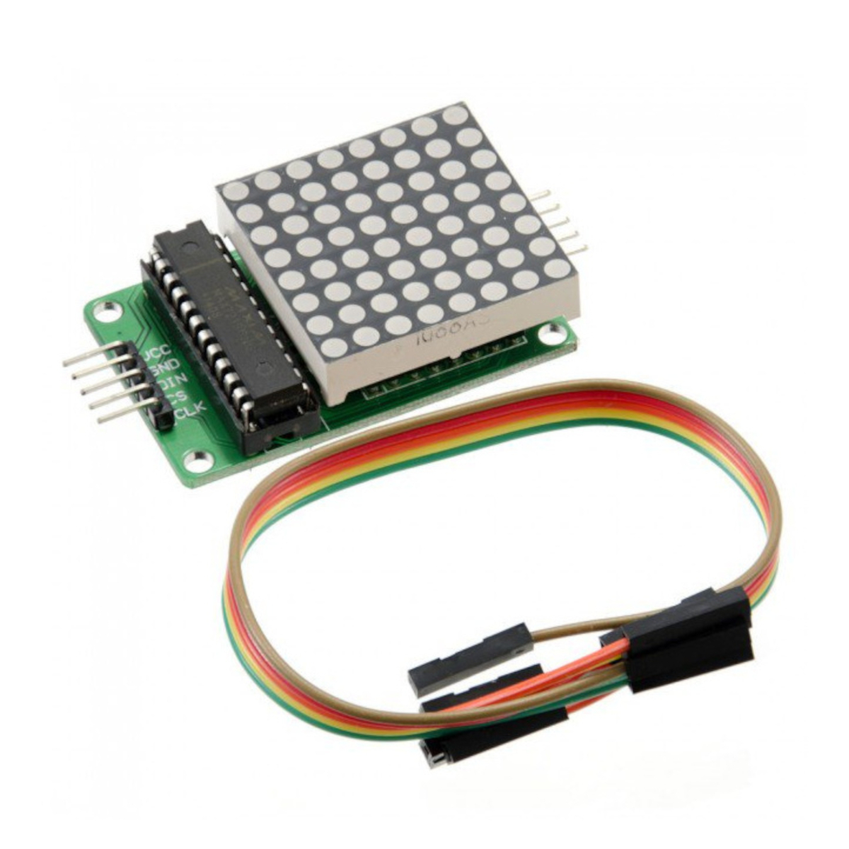 Red LED Dot Matrix Display Module with MAX7219 Serial Driver for Arduino
