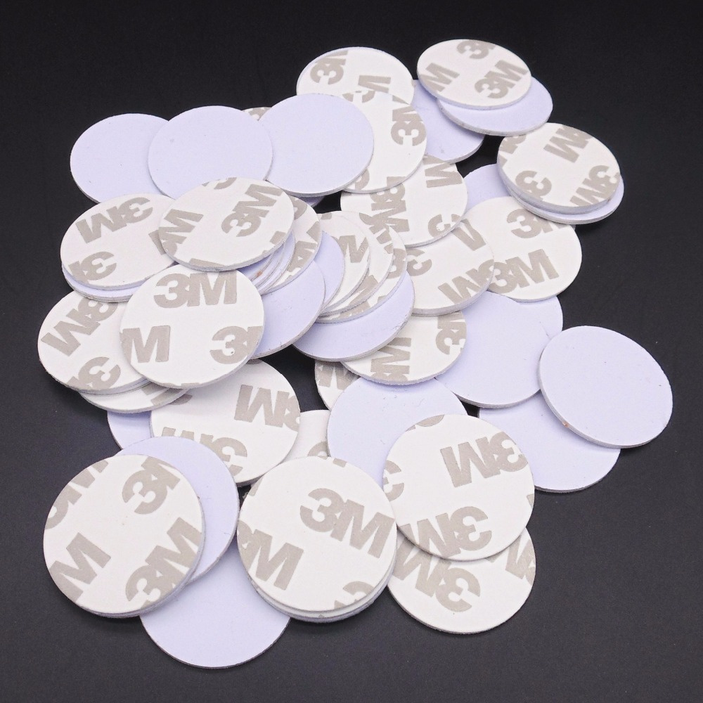 RFID Sticker Coin Type Tag 25mm 125 kHz EM4100 TK4100