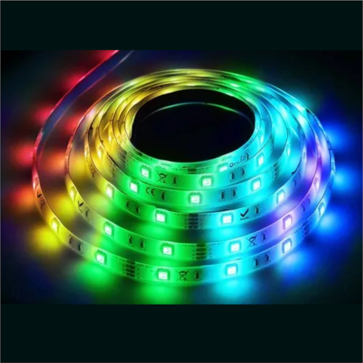 RGB 24V Flexible LED Strip 5M 5050 60 LEDs Per Meter