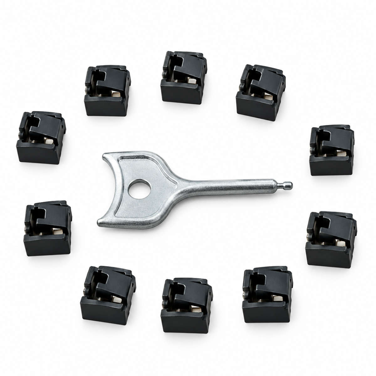 RJ45 Port Blocker Security Plug with Metal Extraction Key
