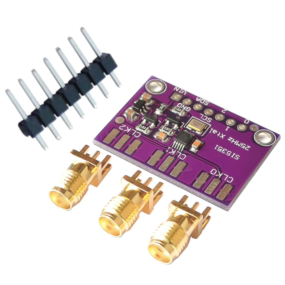SI5351 I2C Clock High Frequency Square Wave Signal Generator Module 8KHz to 160MHz 3-5VDC
