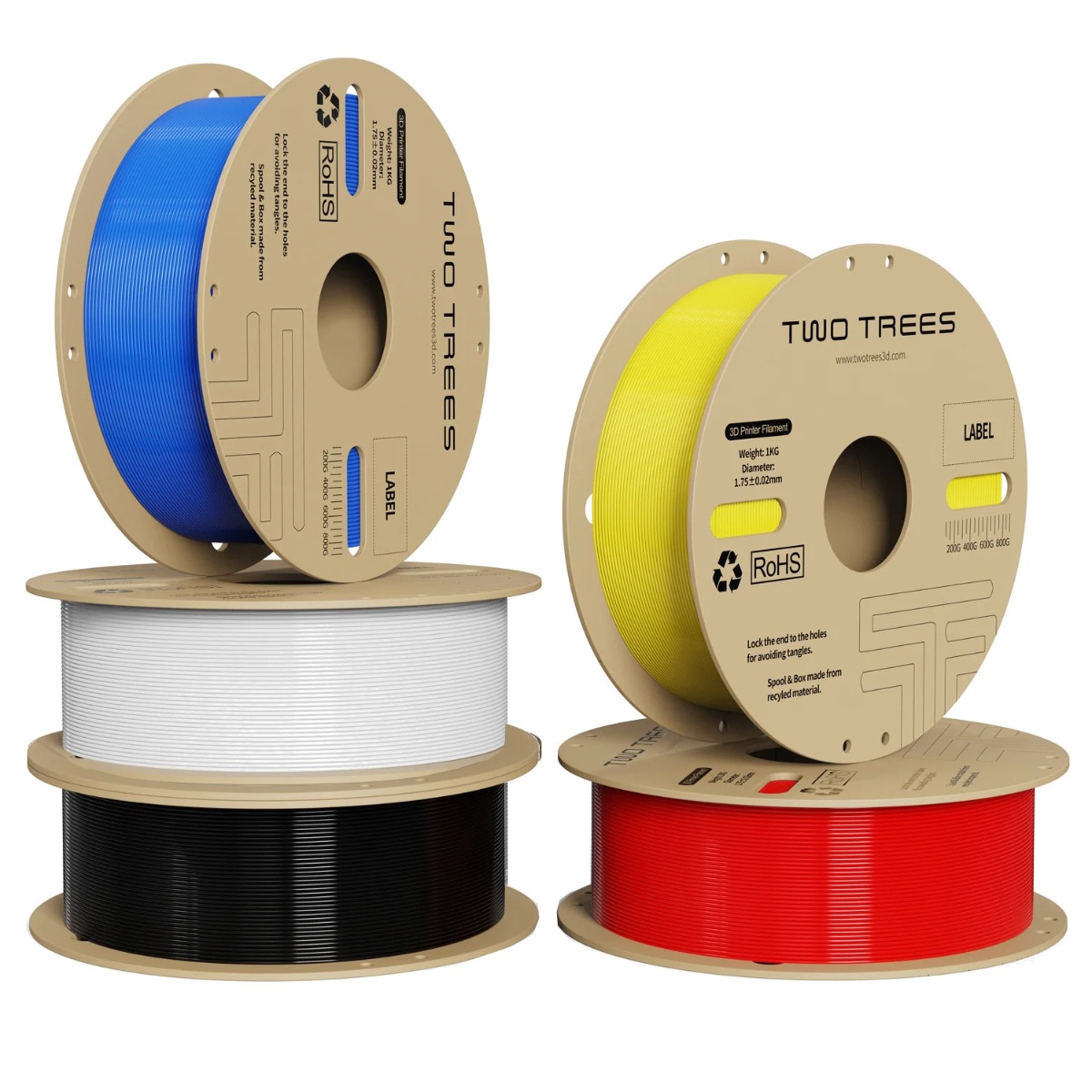 Two Trees High-Speed PLA Filament for 3D Printer 1.75mm 1kg