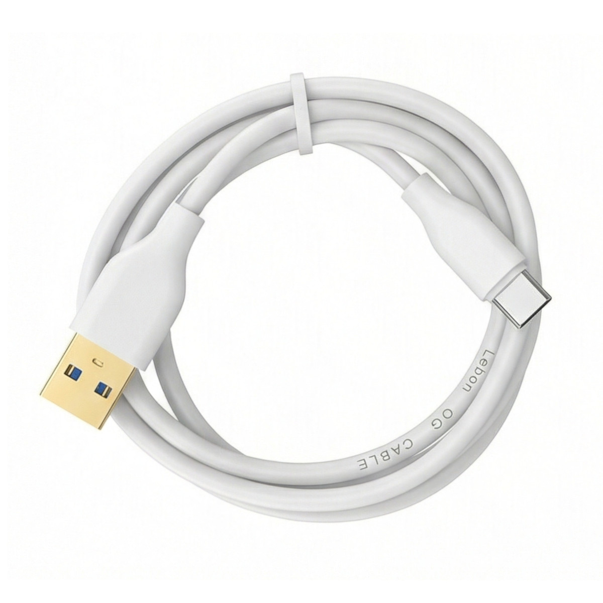 USB-A to USB-C 1 Meter Type C Cable White