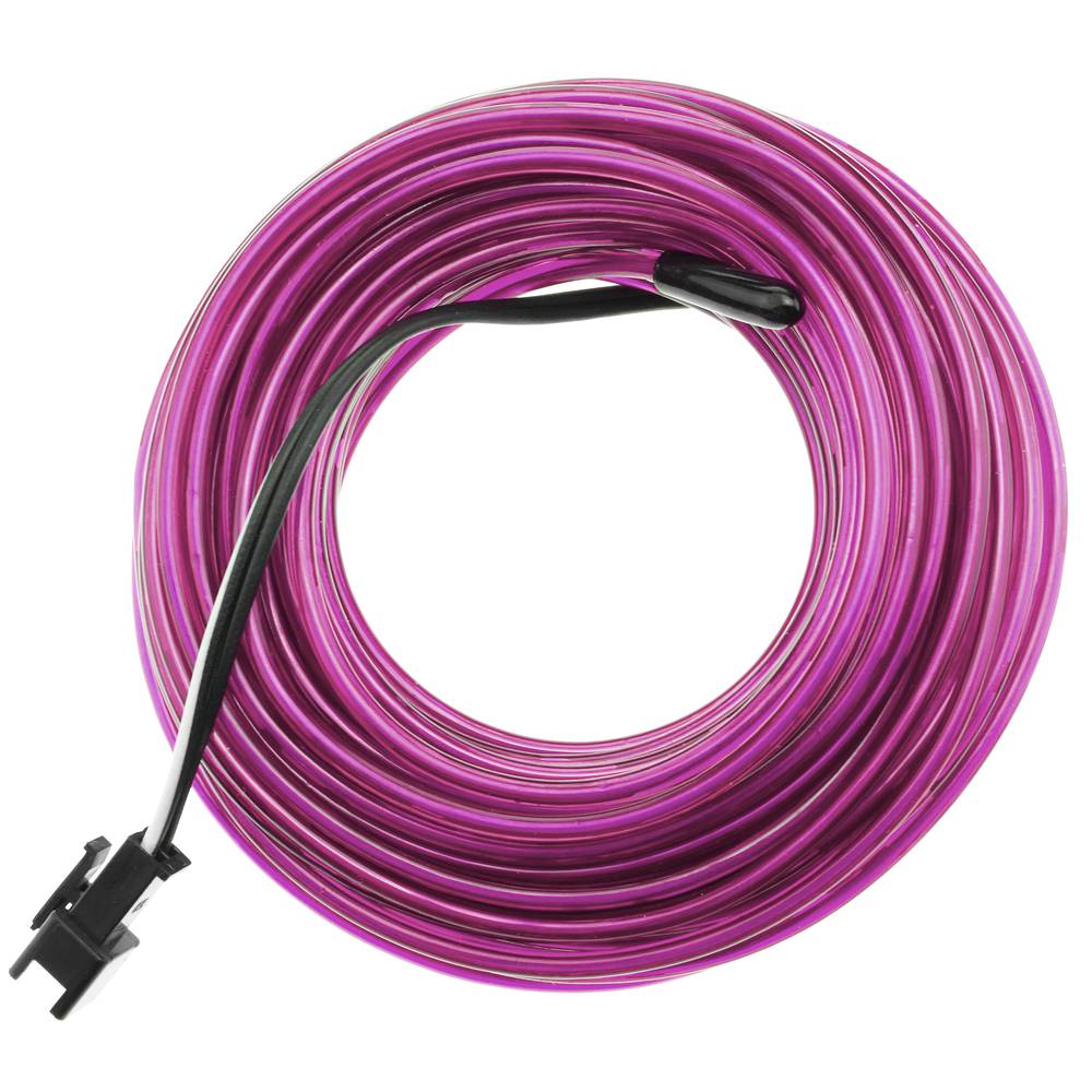 5M EL Wire Neon Light Flexible Rope Tube - Violet Purple (Waterproof)