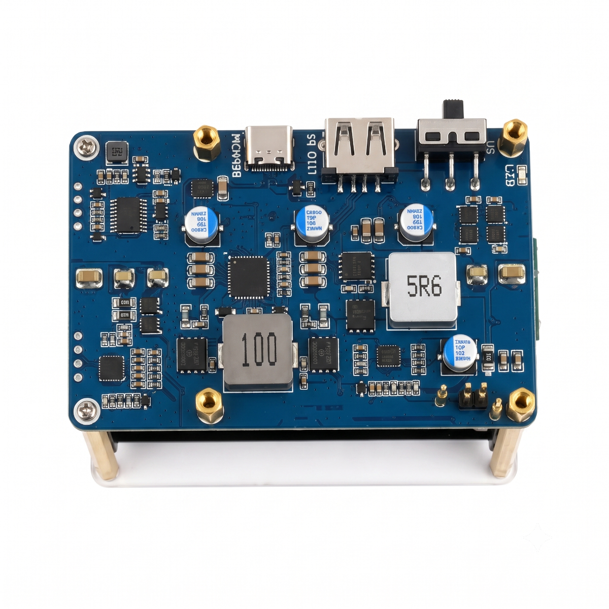 Waveshare Raspberry Pi 5 UPS Module 5V 6A Power Expansion Board Uninterruptible Power Supply