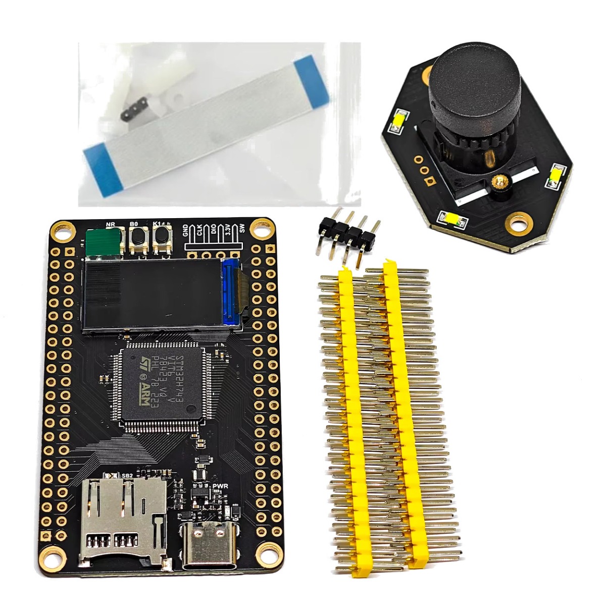 WeAct Studio STM32H743VIT6 Development Core Board With 0.96" TFT Screen OV7725 M12 camera
