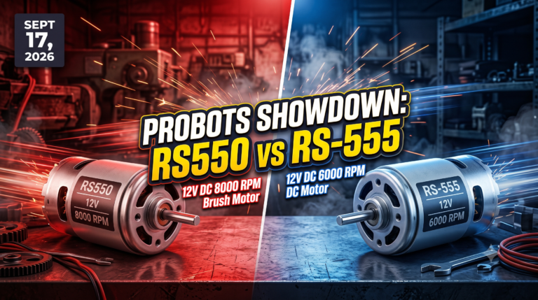 Showdown: RS550 12V DC 8000 vs RS-555 12V DC 6000 RPM DC Motor