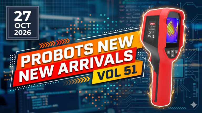Industrial Thermal Vision, Bluetooth Sensing, and ESP32 OLEDs Land at Probots