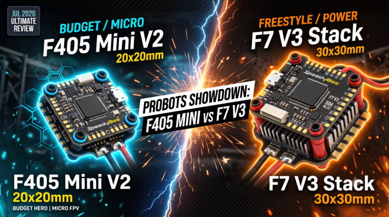 Showdown: SpeedyBee F405  Stack vs SpeedyBee F7