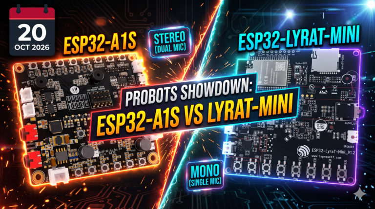 Showdown: Ai-Thinker ESP32-A1S Audio Kit vs ESP32-LyraT-Mini — Dual-Mic Stereo vs Single-Mic Voice Front-End