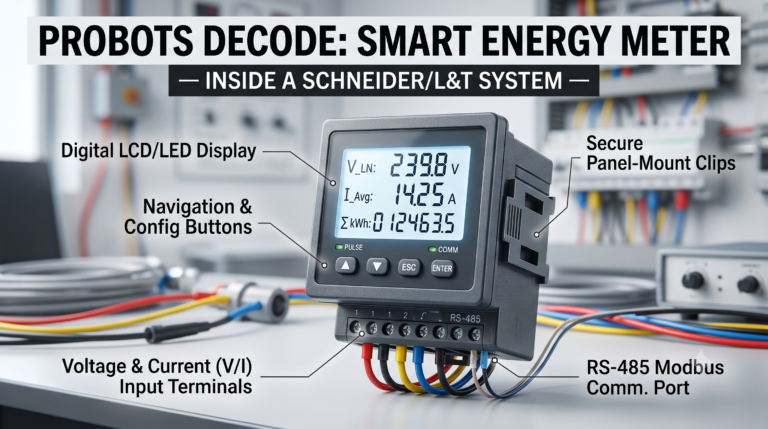 Probots Decode: Smart Energy Meter — Inside a Schneider/L&T System & How to Build Your Own
