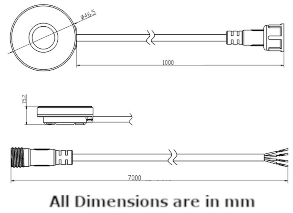 PB-U02 Ultrasonic Level Sensor Dimensions