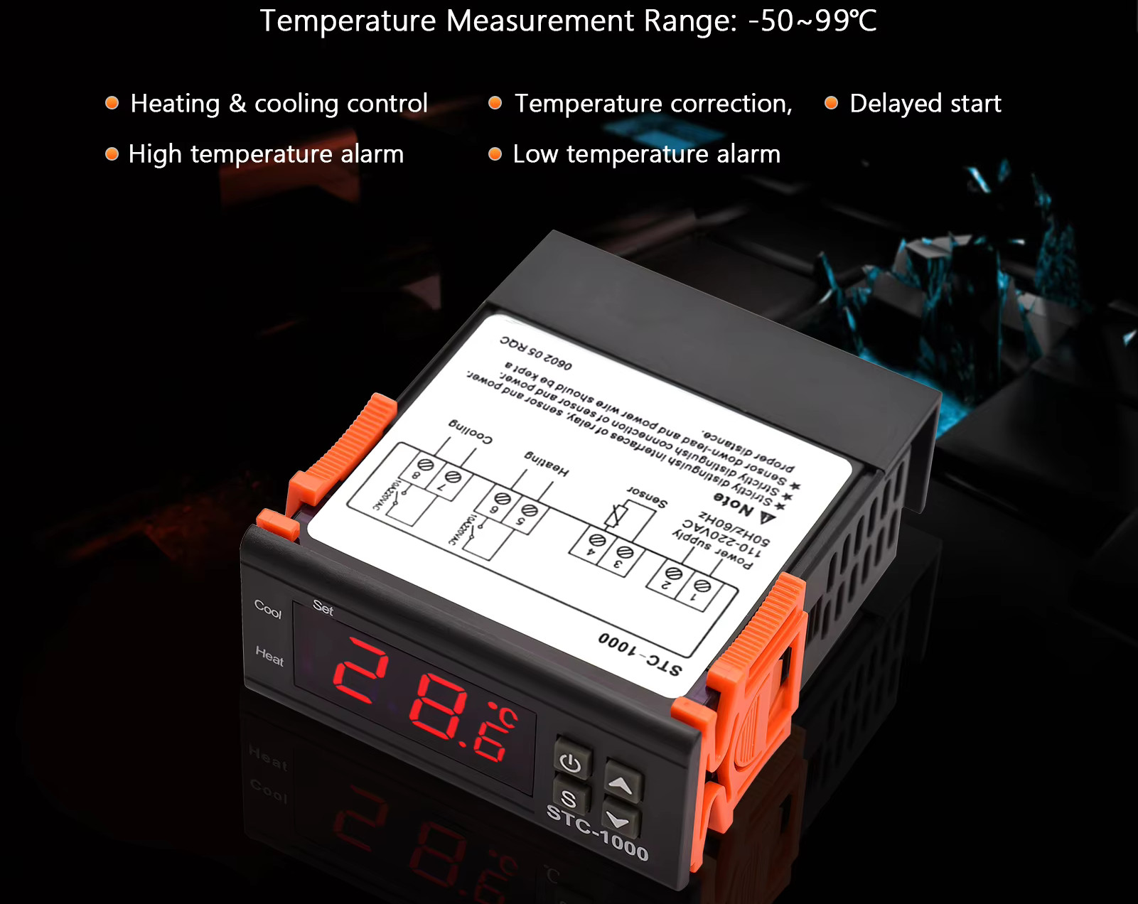 Probots STC-1000 220 VAC Digital Display Temperature Controller