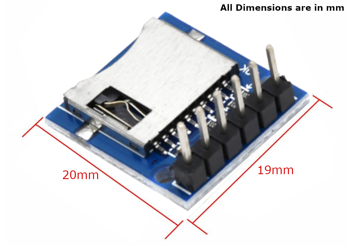 Probots TF Mini Micro SD Memory Card Reader Module Buy Online India