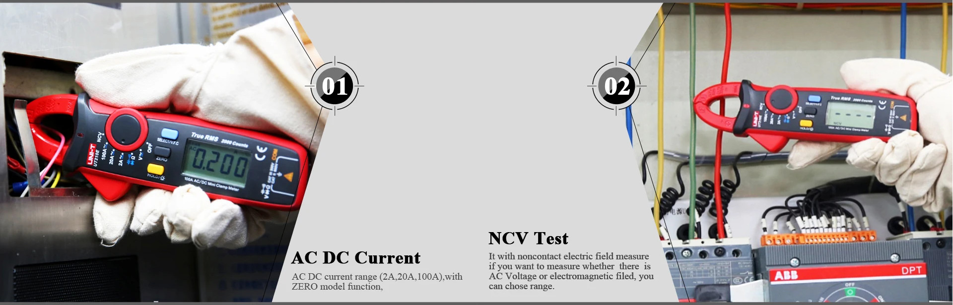 UT210E Mini Clamp Meter - Applications